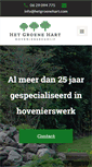 Mobile Screenshot of hetgroenehart.com