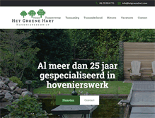 Tablet Screenshot of hetgroenehart.com